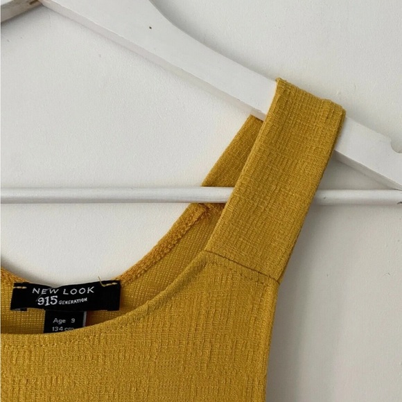 Girls 915 Generation New Look Yellow Ponte Pinny Dress Age 9 Years Old - Picture 3 of 6